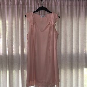 Light pink, size large, brand Glamaker (purchased from Amazon) short dress